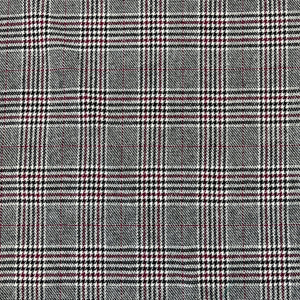 1970’s Black and Red Plaid Backed Fabric - BTY