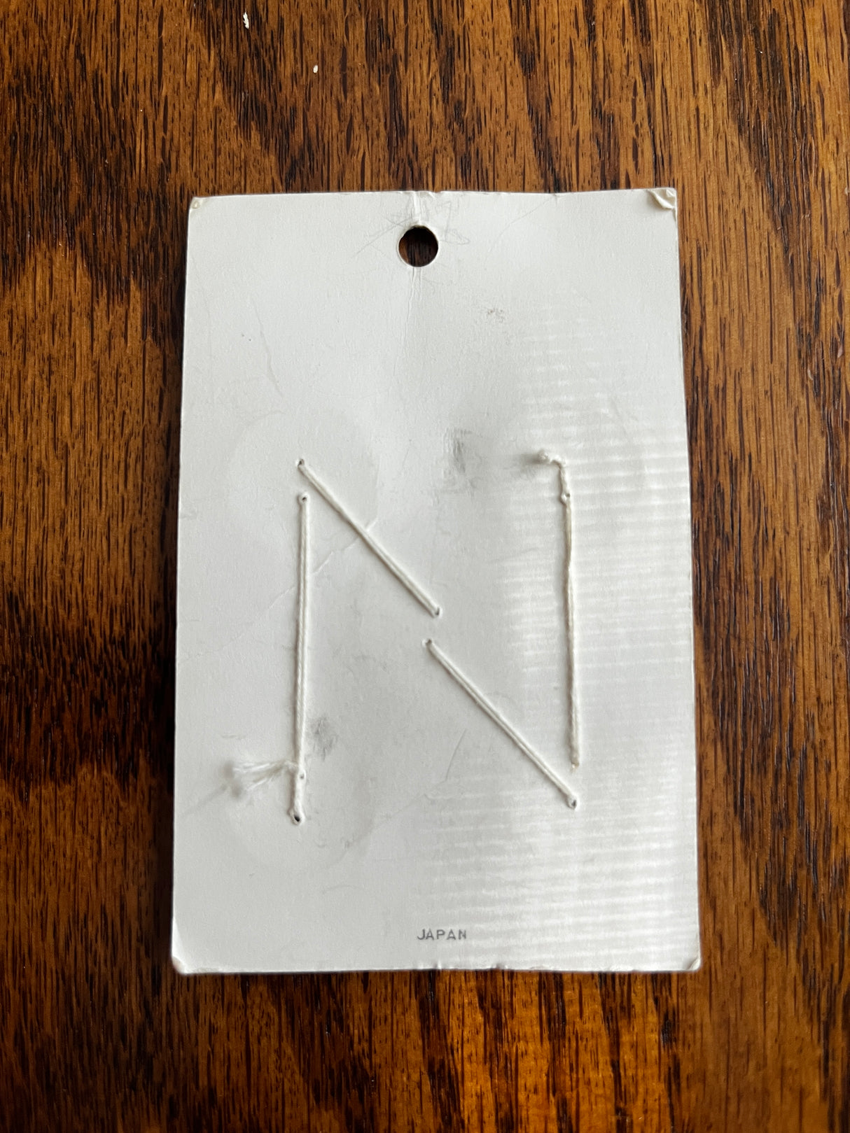 1960’s Lansing Blue Green Plastic Button - Set of 5 - 3/4” - on card