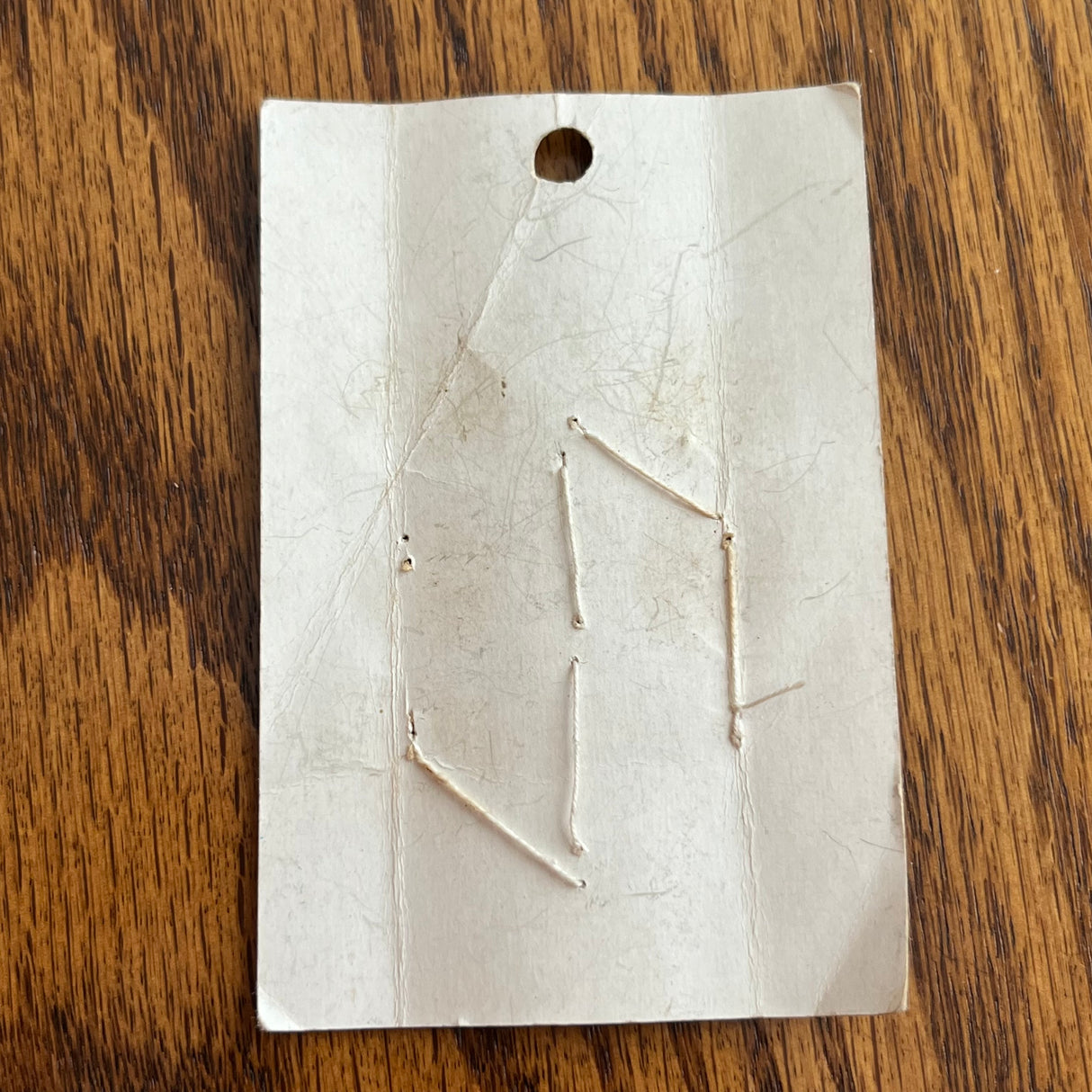 1960’s Le Chic Plastic Buttons - Opalescent Beige - Set of 5 - 5/8" - on card