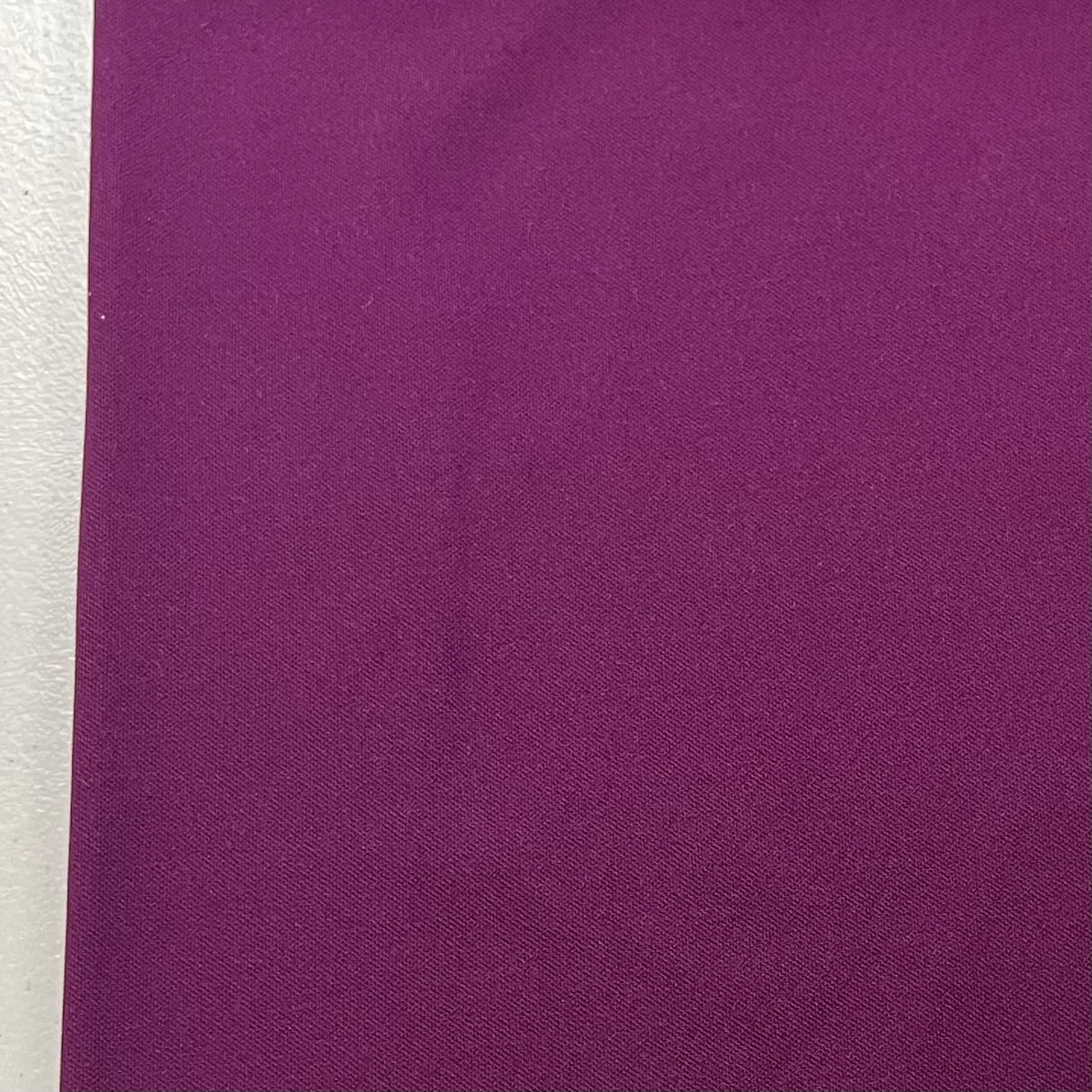 1970’s Eggplant Purple Solid Fabric- Polyester G4 - BTY