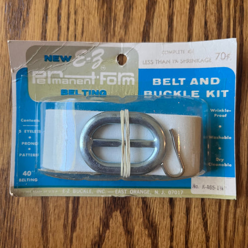 1970’s E-Z Oval Belt Buckle and Belting Kit