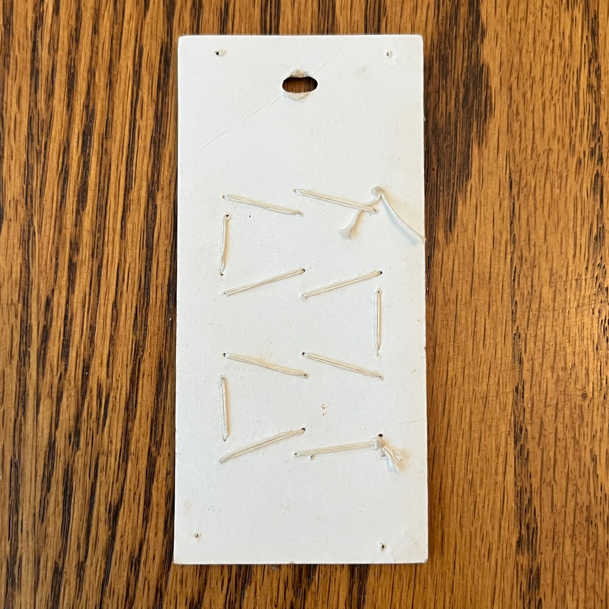 1960’s Buttons by Schwanda Plastic Buttons - White - Set of 12 - Size 24 - 9/16" - on card