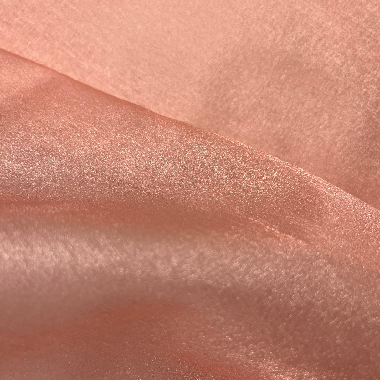 1970’s Apricot “Glitter Organza” Fabric - BTY (T6)