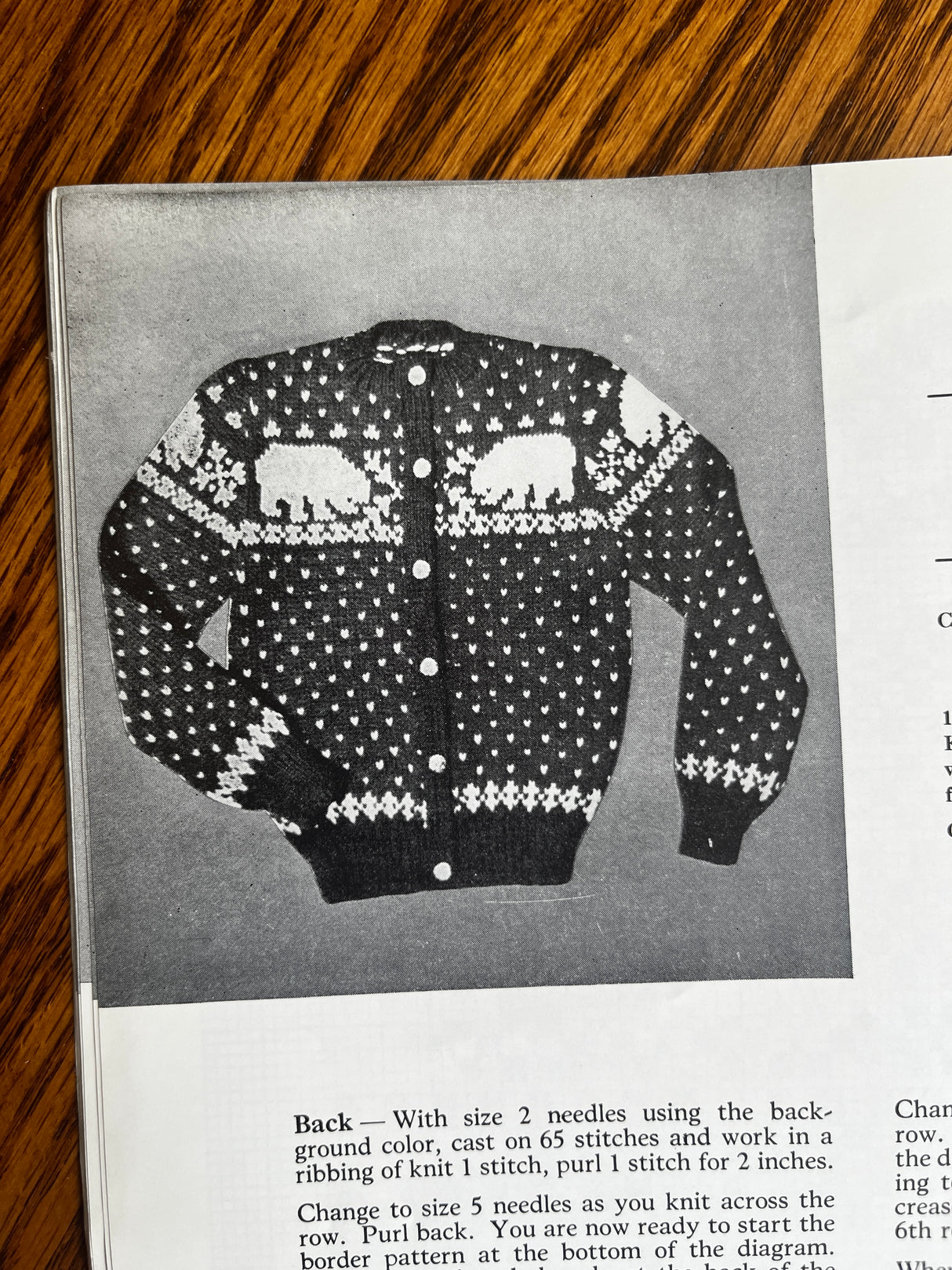1980’s reprint of a 1940’s Nomi’s Scandinavian Sweaters Booklet