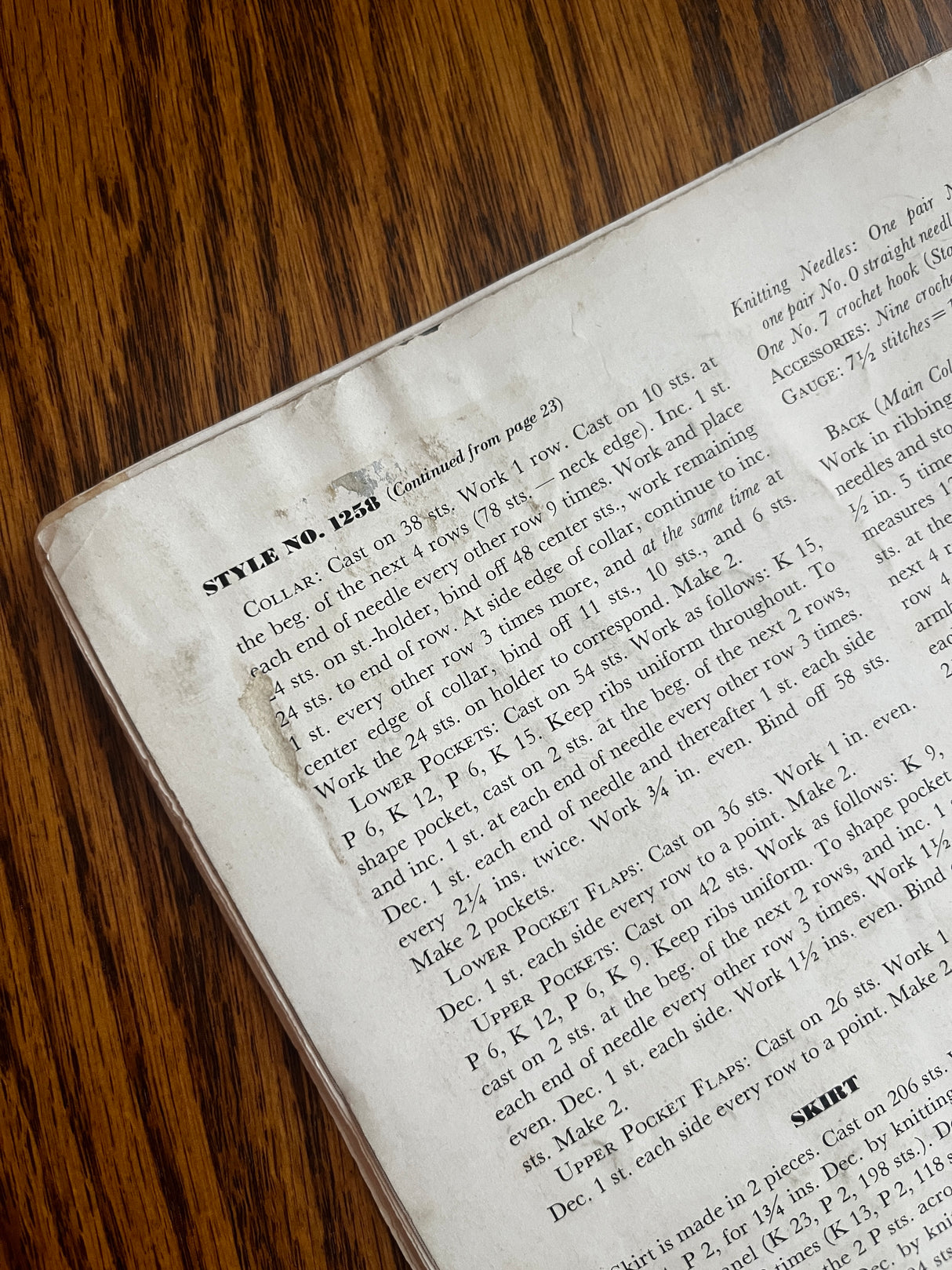 1940's Handicrafter Knits Booklet - Original Paper Copy - Vol. 7, No. 3