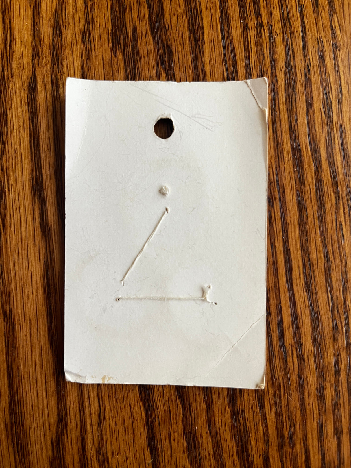 1980’s La Moderne Off White Plastic Buttons - Set of 3 - 1 1/8” - on card