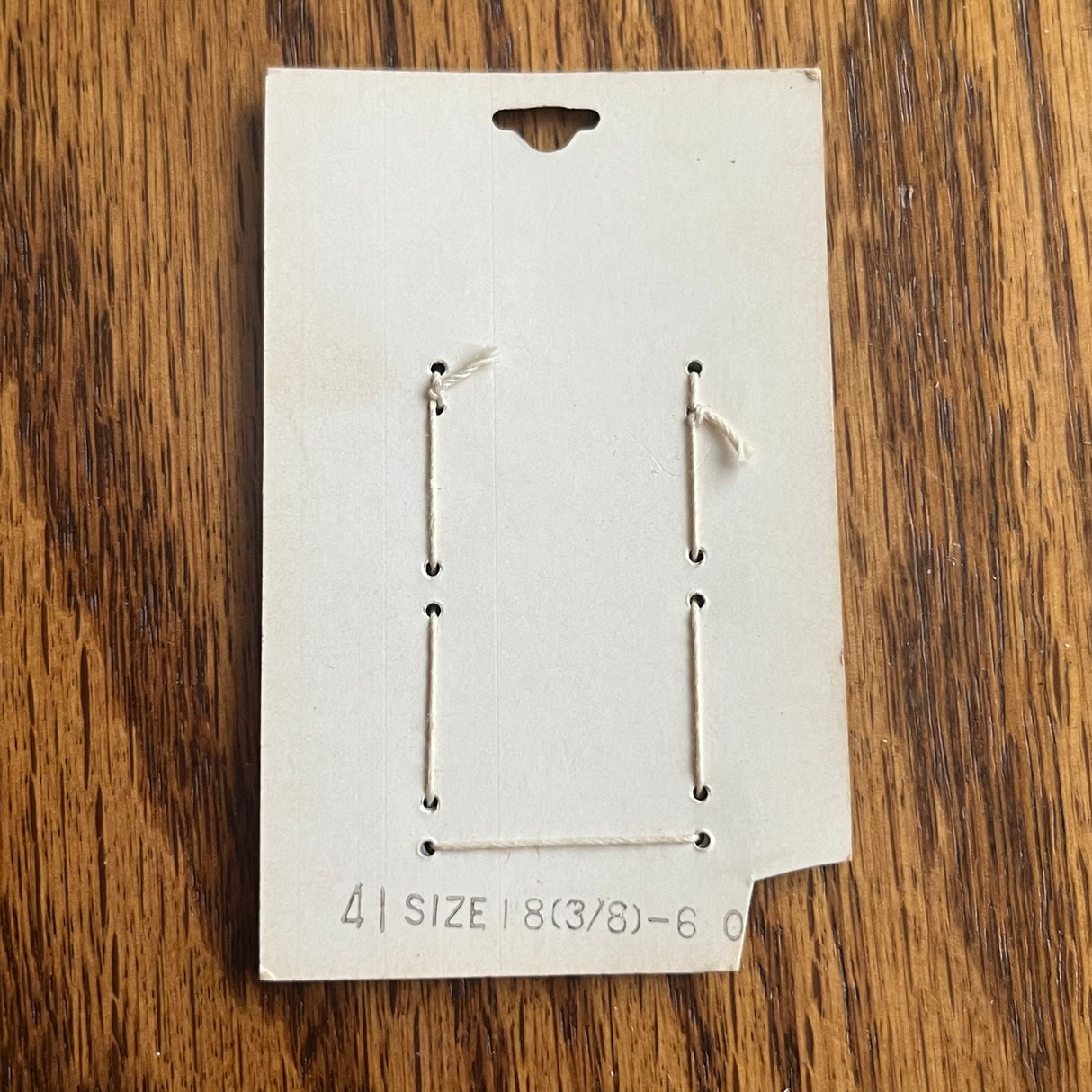 1970’s La Mode Mother of Pearl Buttons - White - Set of 6 - Size 18 - 3/8" - on card