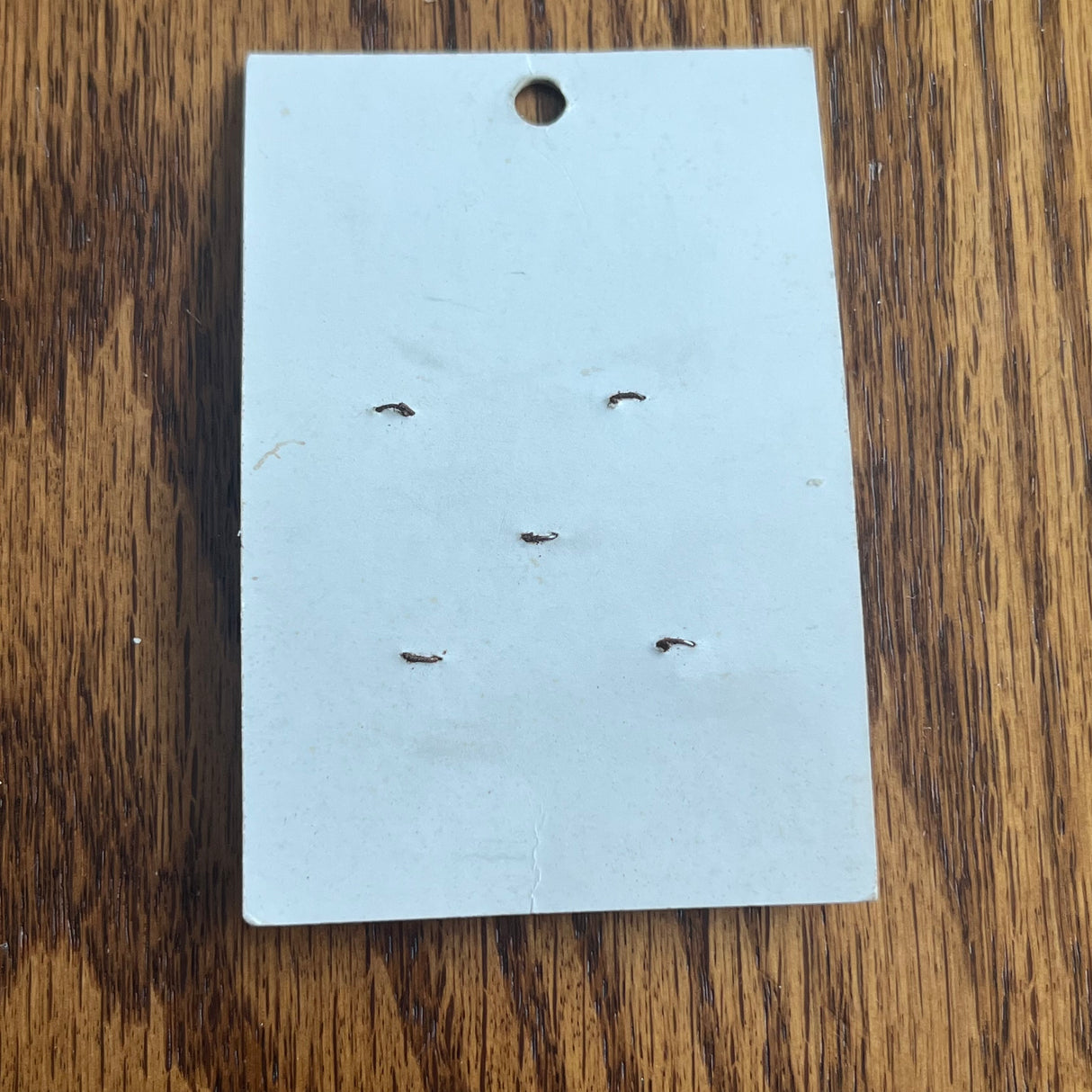 1970’s Le Chic Plastic Buttons - Opalescent Red - Set of 5 - 5/8" - on card