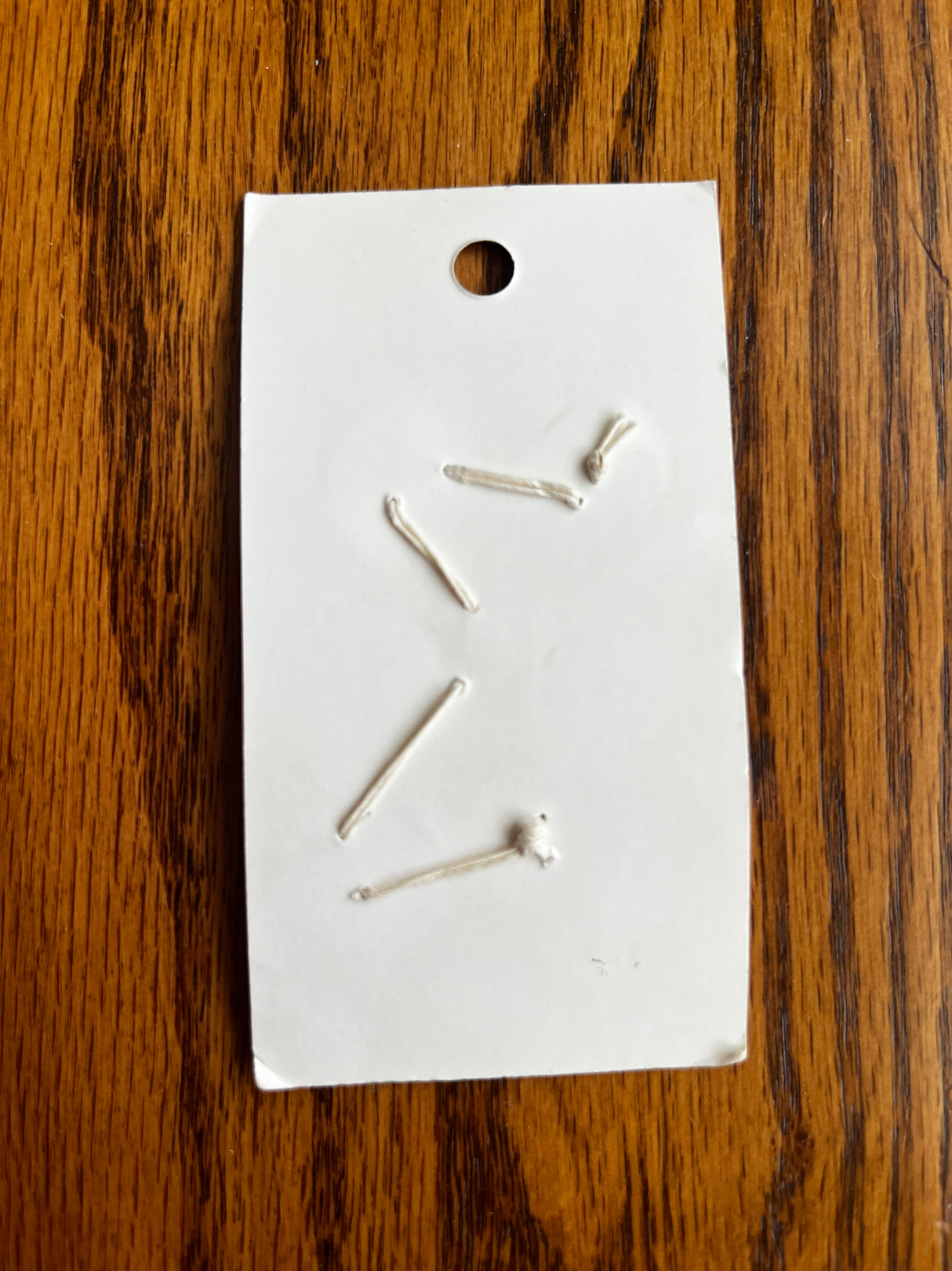 1980’s Streamline Peach/Orange Matte Plastic Buttons - Set of 5 - 3/4” - on card