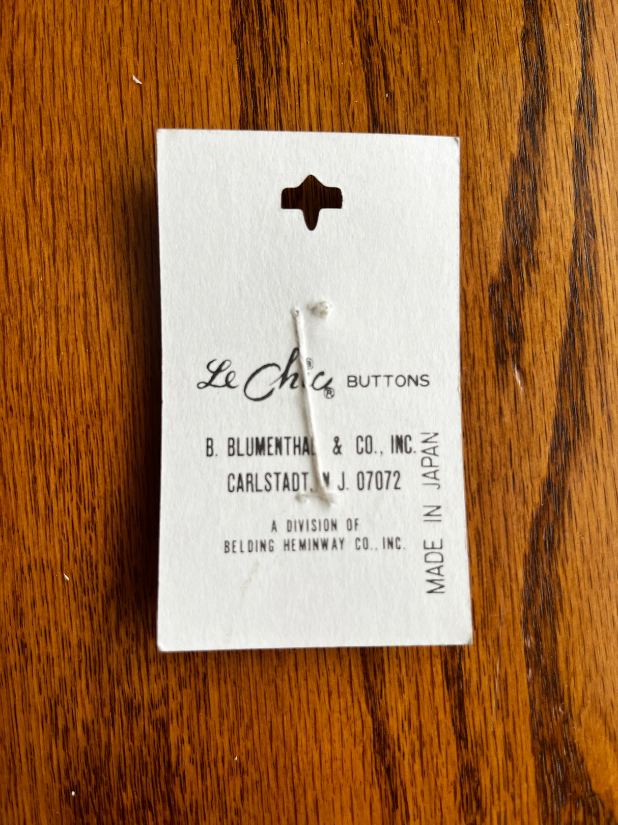 1980’s Le Chic Orange Pearlescent Plastic Shank Buttons - Set of 2 - 3/4” - on card