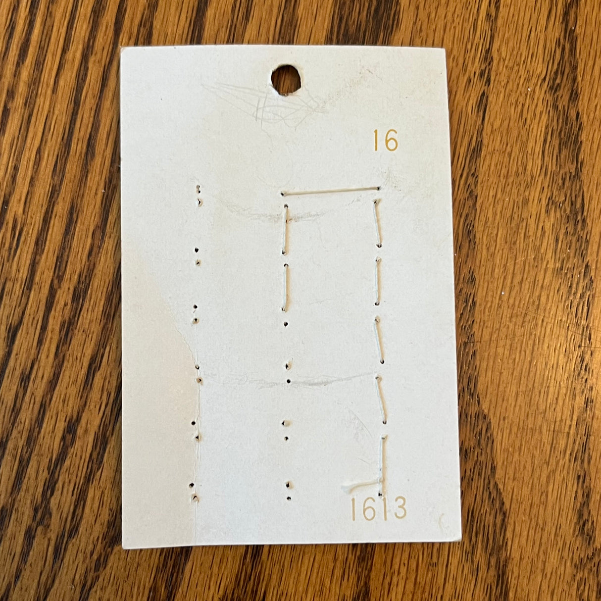 1970’s Le Chic White Plastic Buttons - Opalescent - Set of 9 - Size 18 - 7/16" - on card