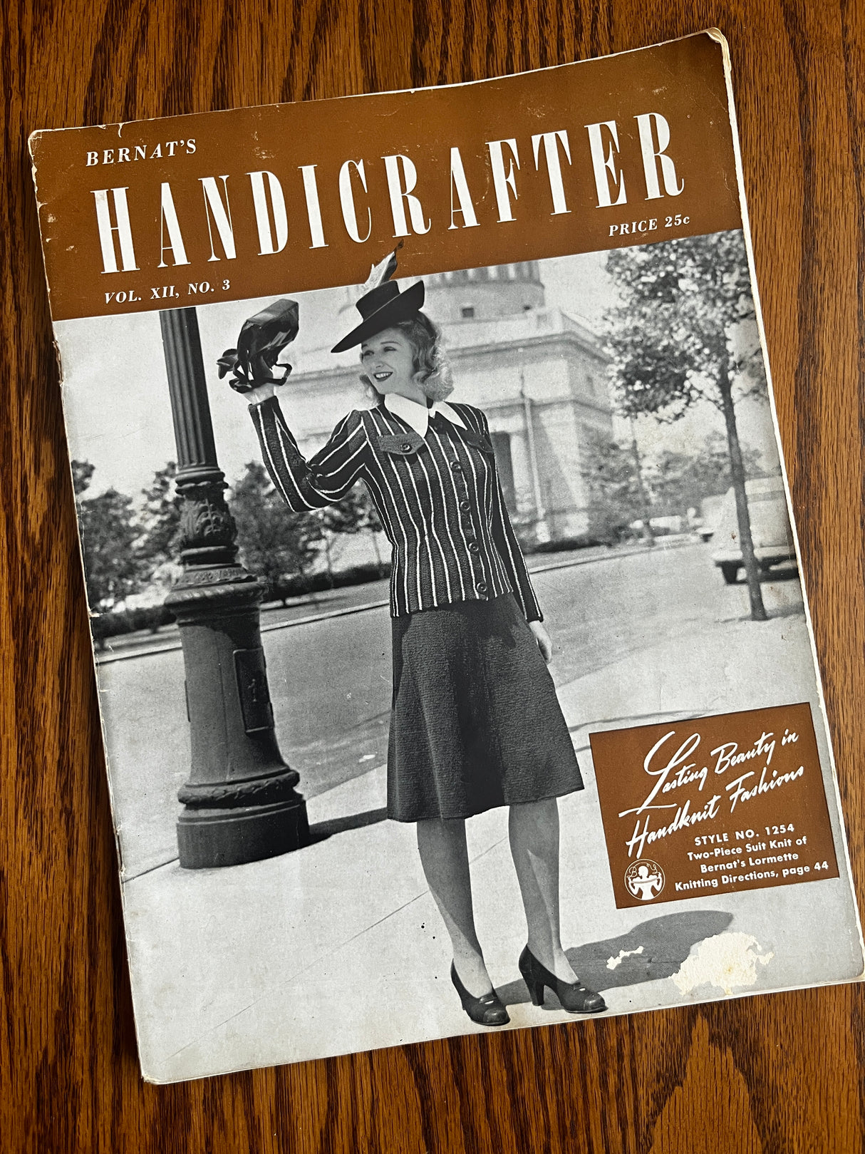 1940's Handicrafter Knits Booklet - Original Paper Copy - Vol. 7, No. 3