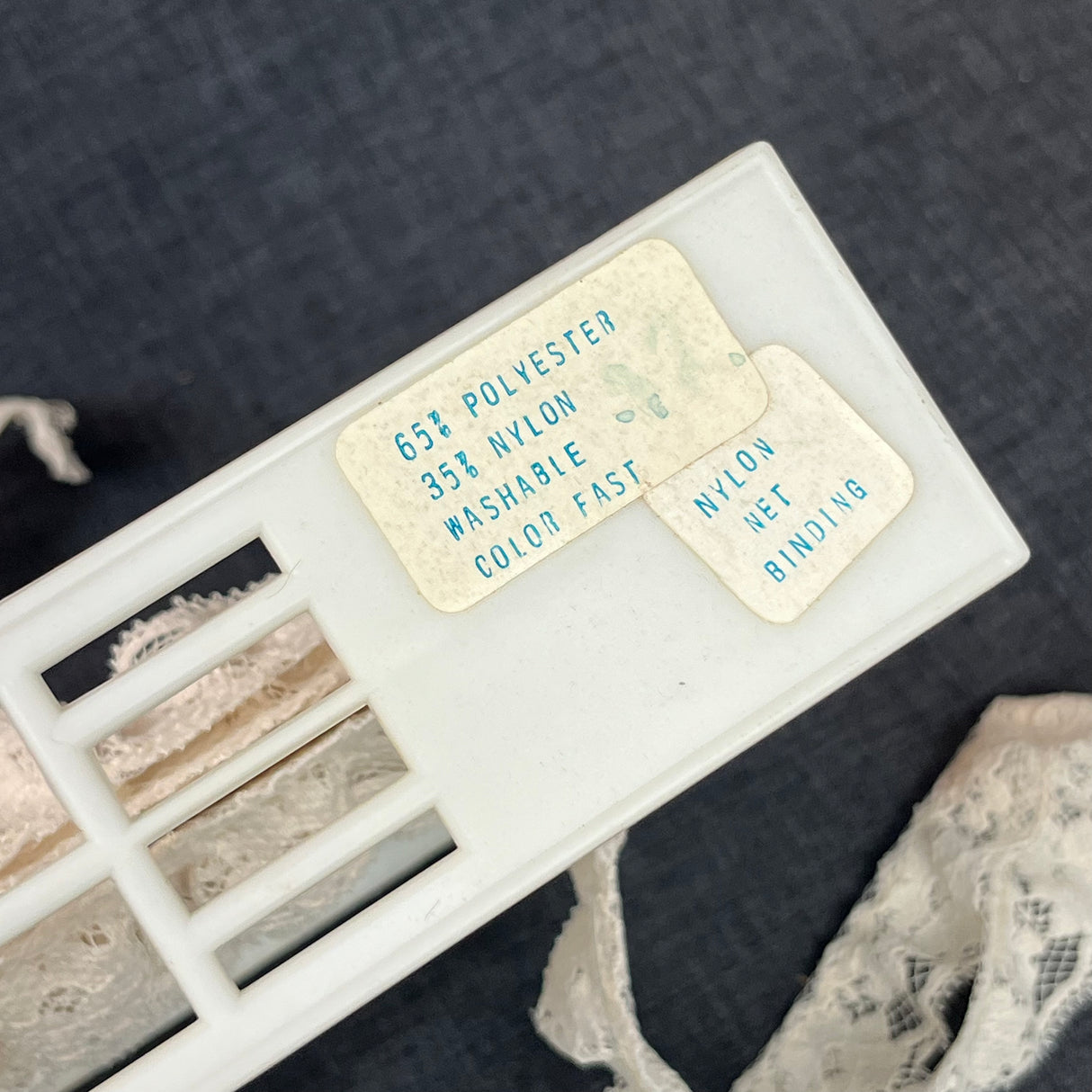 1970’s Cream Gathered Floral Edge Lace - BTY