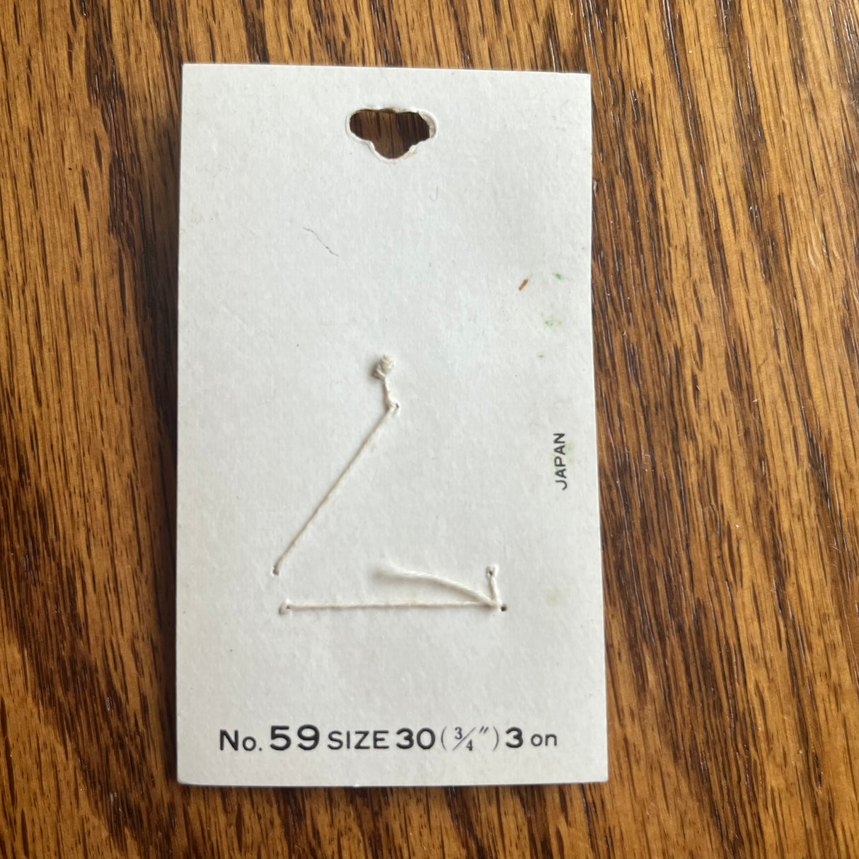 1970’s La Mode Mother of Pearl Buttons - White - Set of 3 - Size 30 - 3/4" - on card