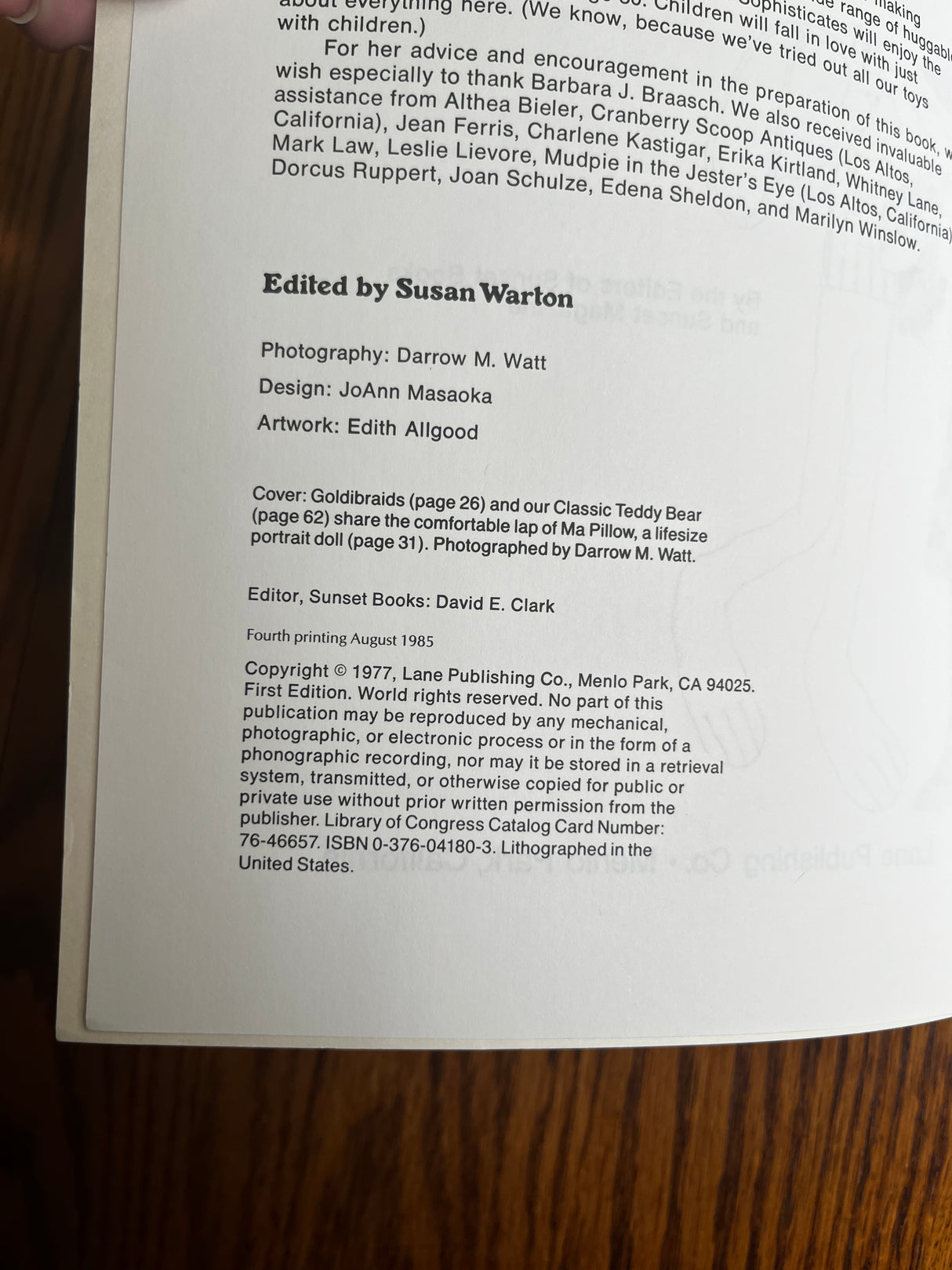 1970’s Sunset Dolls and Soft Toys Pattern Book