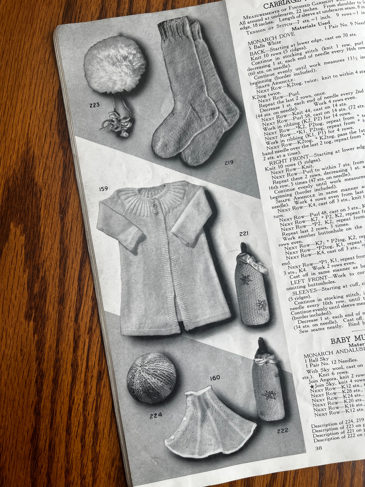 1930's Monarch Baby Knit Pattern Books