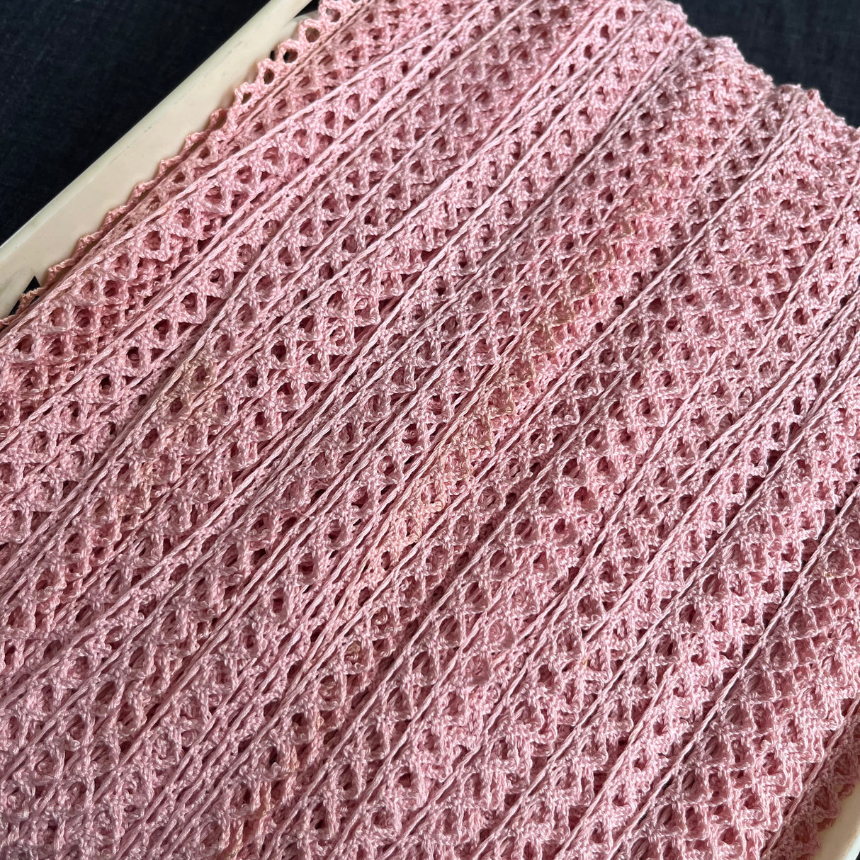 1970’s Pink Cluny Lace - BTY