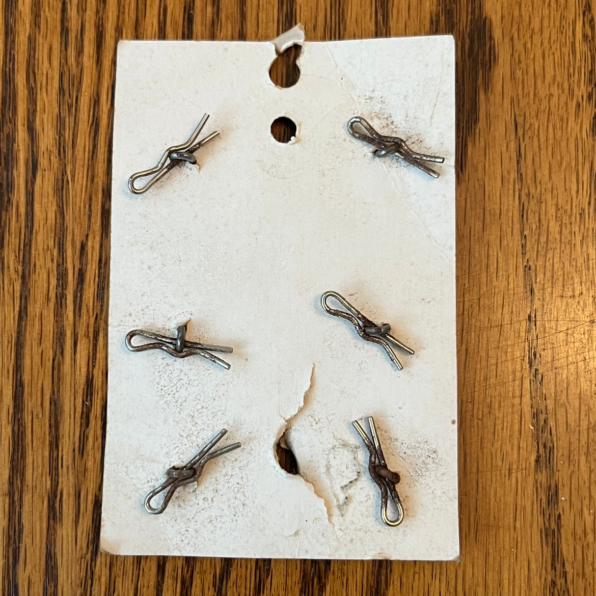 1970’s Le Chic MOP Buttons - White - Set of 6 - Size 14 - 3/8" - on card