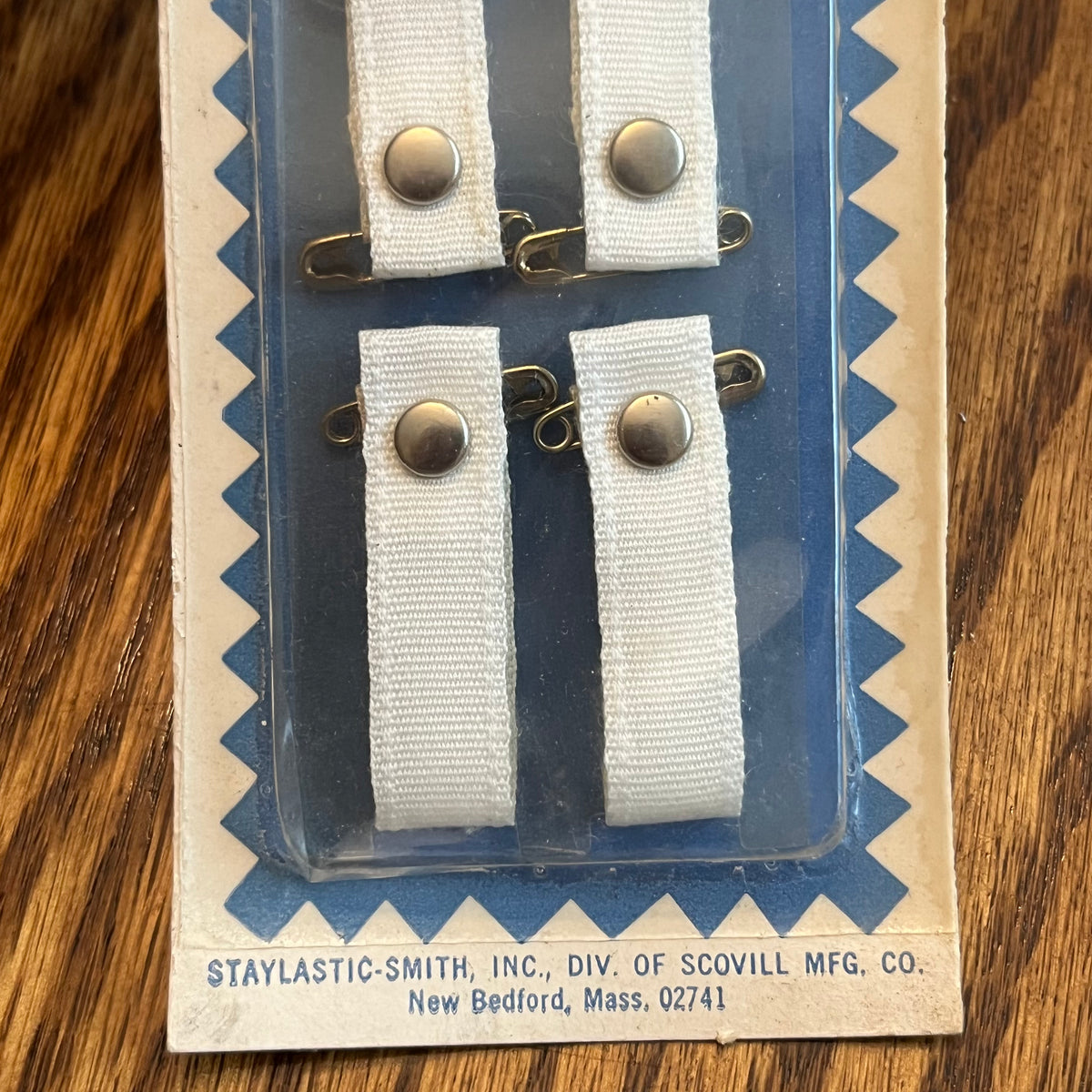 1970's Scovill Lingerie Shoulder Strap Guards White NOS Backroom