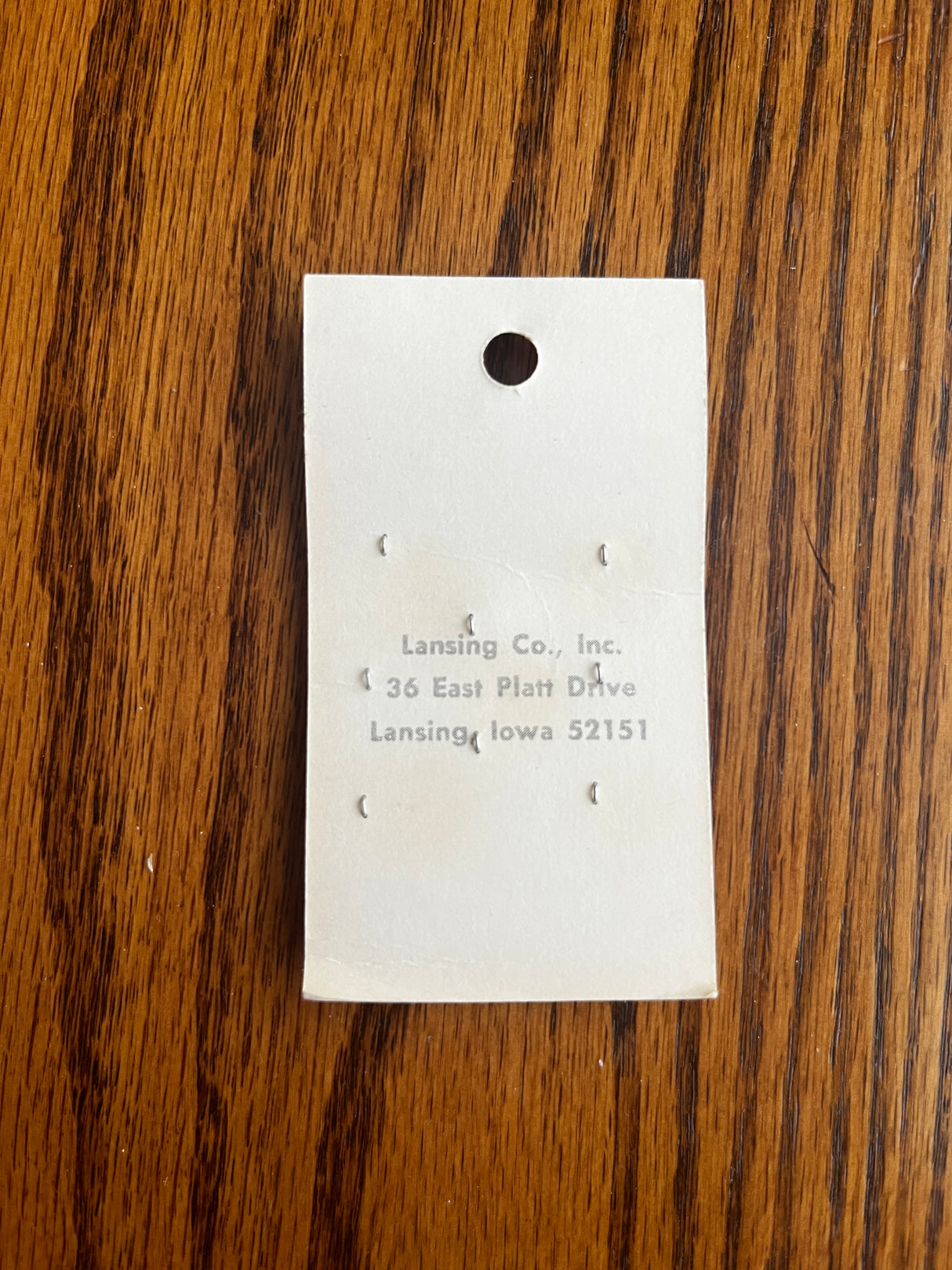 1980’s Boutique Light Blue Plastic Button - Set of 8 - 1/4” - on card