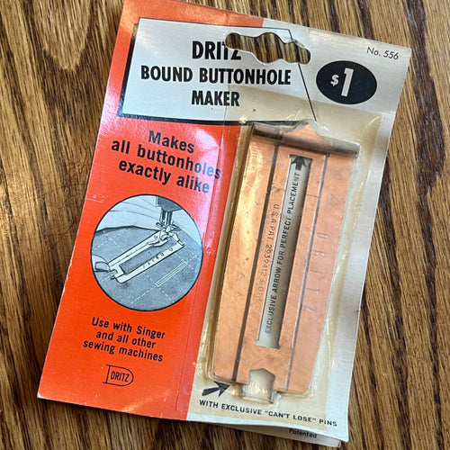 1970's Dritz Bound Buttonhole Maker - NOS