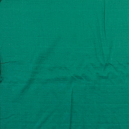 1960’s Deep Green Slubby Cotton Fabric
