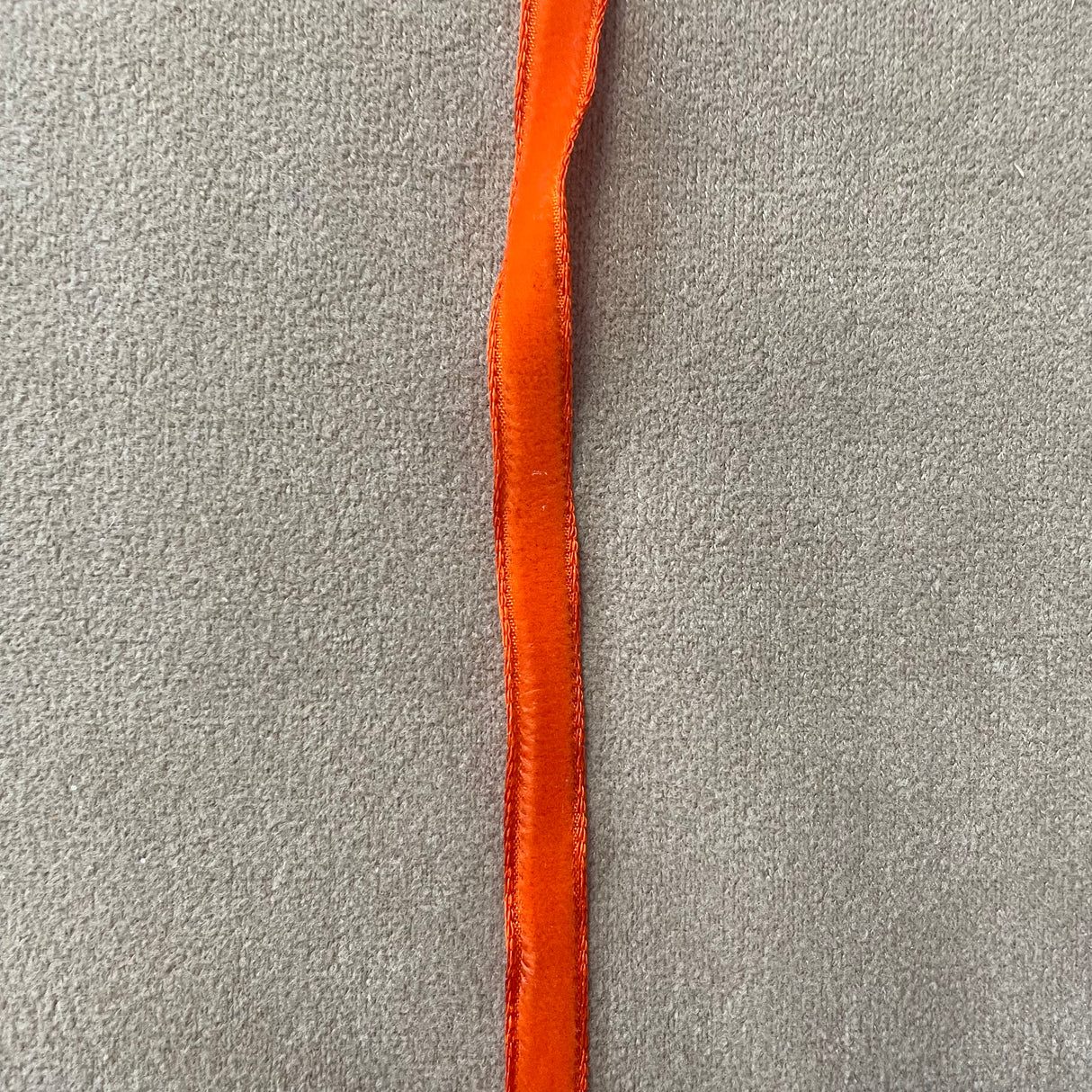 1970’s George Meyer Swissvelour Velvet Ribbon - 1/4" - Orange - BTY