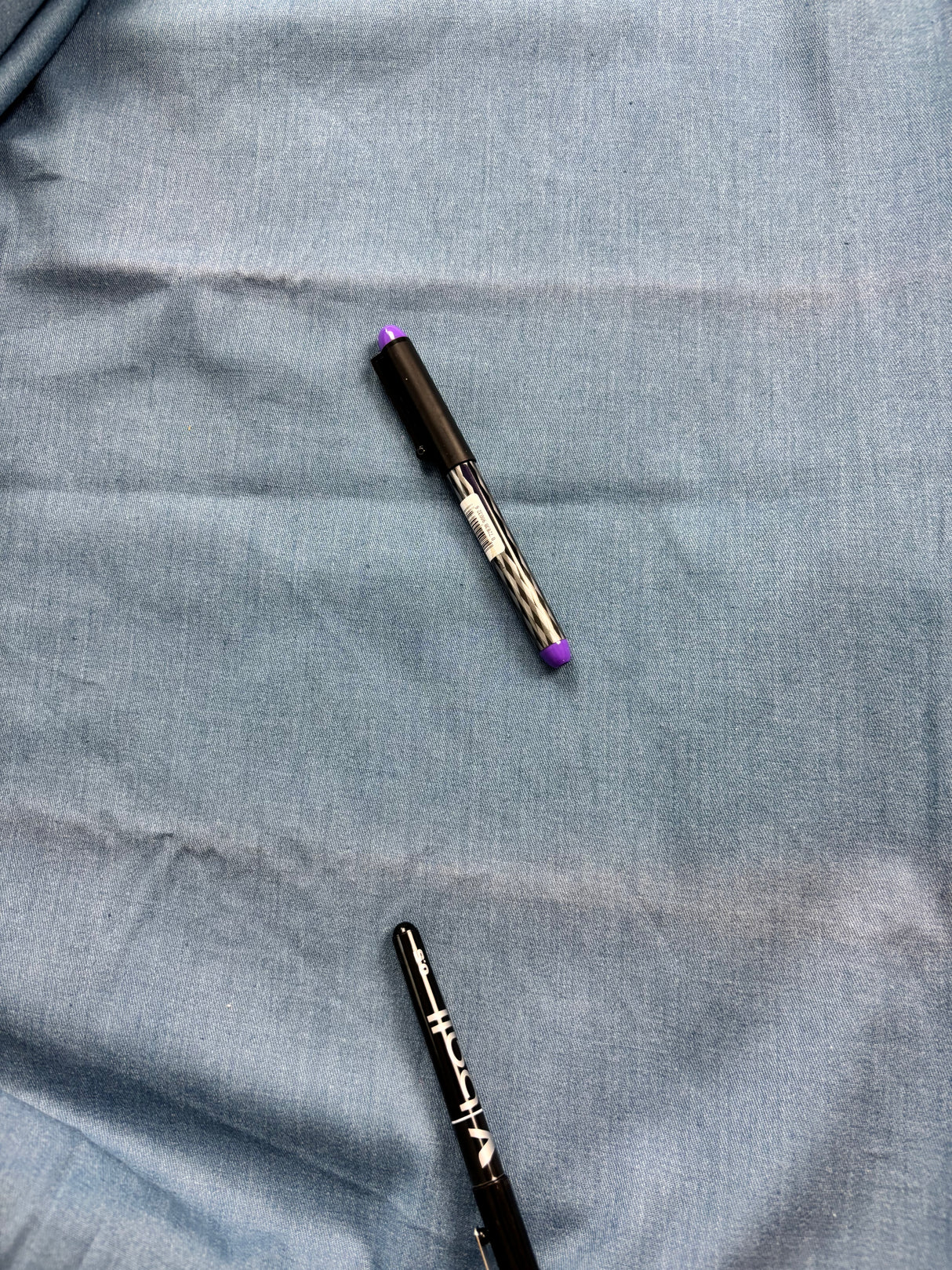 1970’s Medium Blue Wash Cotton Denim Fabric (P265)