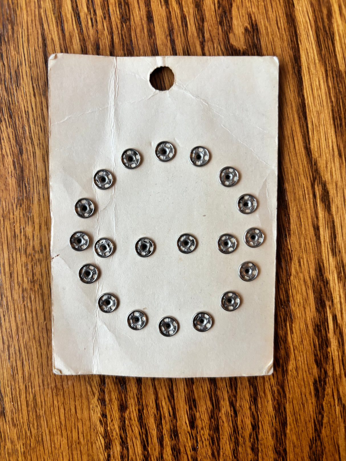 1970's Newey Metal Snap Fasteners - Silver tone - 00 - NOS