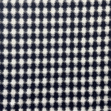 1970's Black and White Woven Backed Acrylic Fabric- BTY