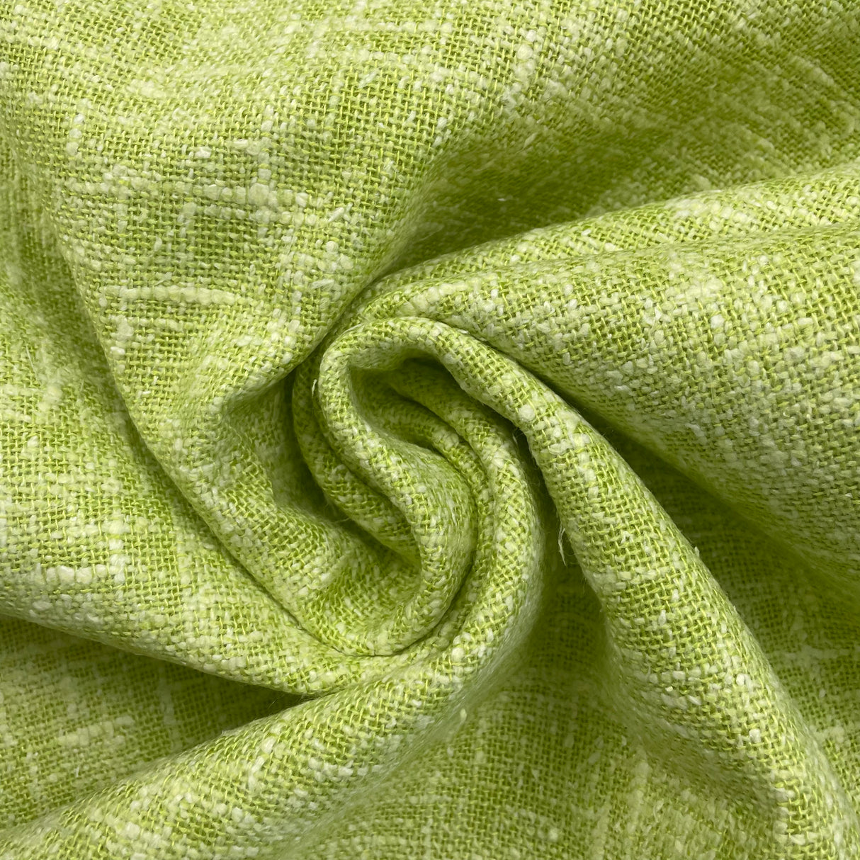 1970’s Mint Green with White Accents Bonded Fabric - BTY (S26)