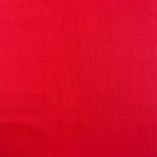 1960’s Bright Red Slubby Fabric - Rayon and Cotton - Burlington Mills - BTY
