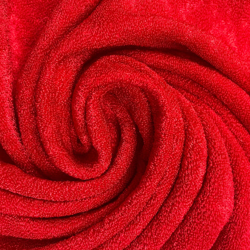 1970’s Red Nubby Soft Fabric - BTY