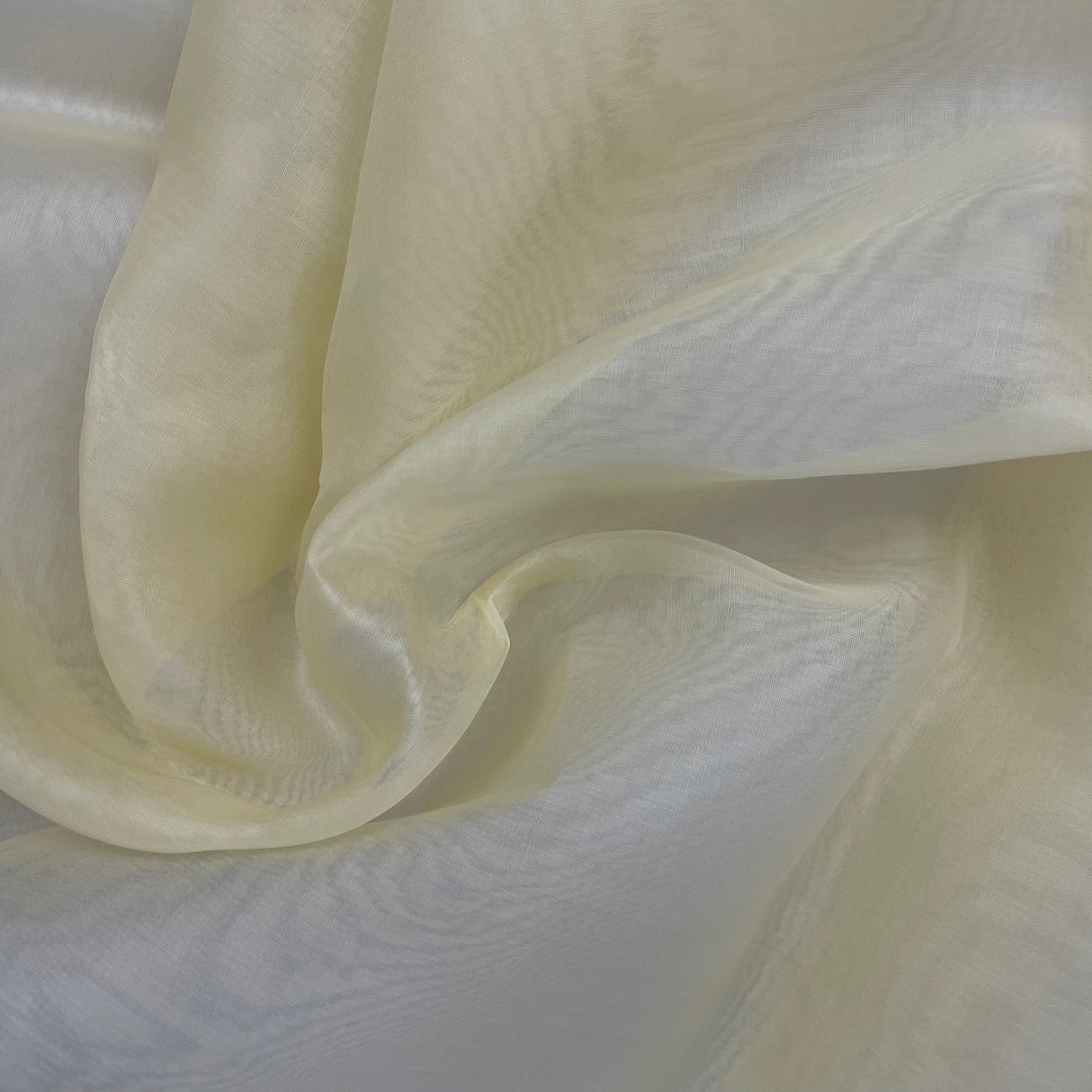 1970’s Yellow Sheer Organza Fabric - Polyester - Piece (P175)