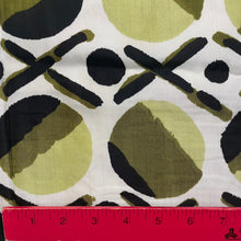 1970’s Black and Cream "X and O" Polyester Fabric - DAMAGED