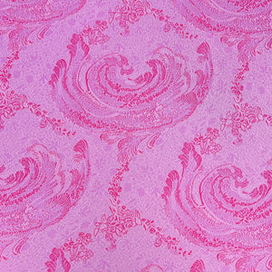 1970’s Pinks Large Paisley Double Knit Polyester Fabric - BTY
