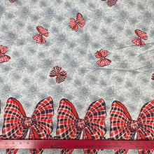 1950’s Red Bow Border Print Cotton Fabric
