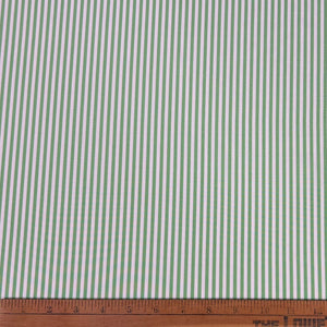 1970’s Green and White Stripe Fabric - BTY