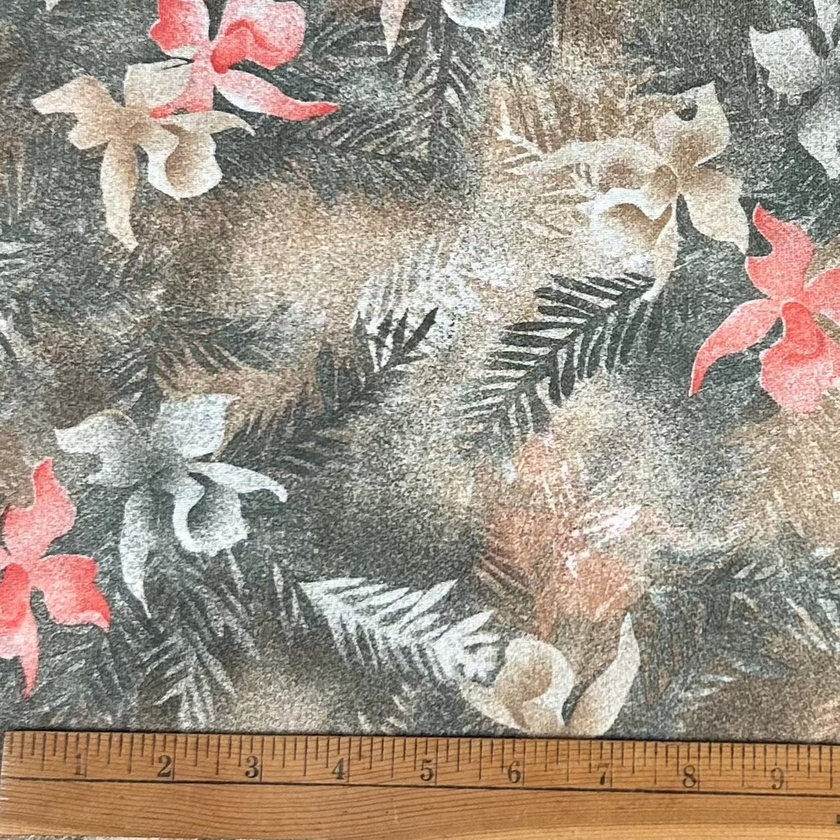 1970’s Tropical Flowers Double Knit Brushed Polyester - Multiple colors - BTY (H1)