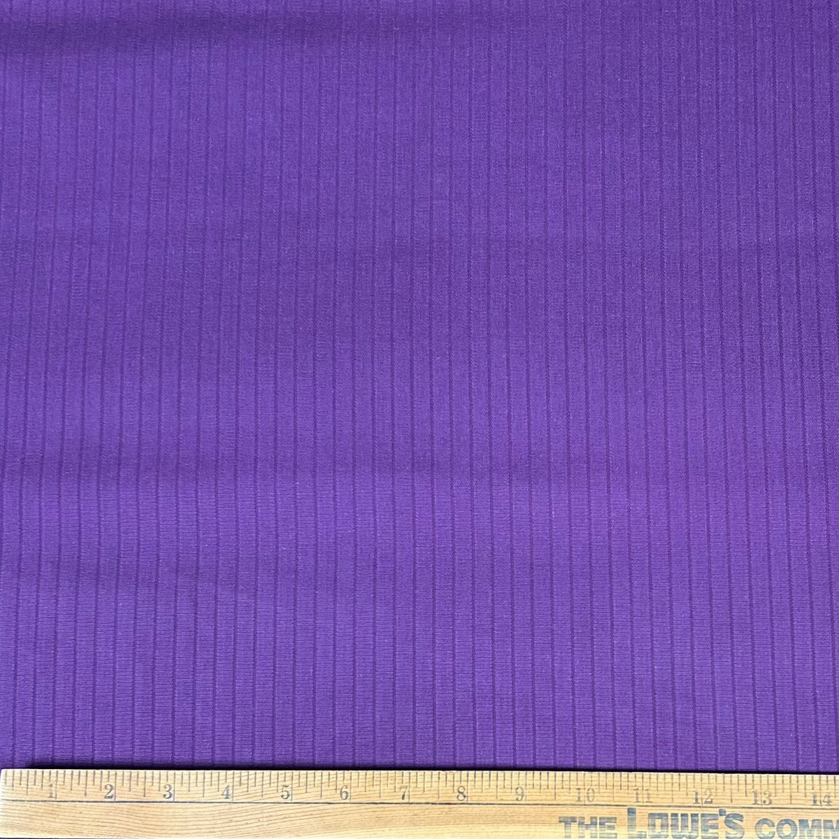1970’s Wamsutta Deep Purple Striped “Stockade” Fabric BTY Backroom