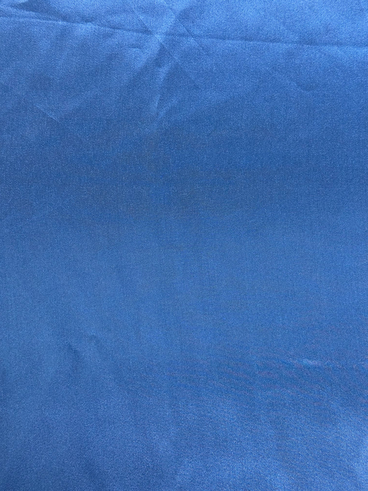 Modern Satin Sapphire Blue Polyester Fabric - (P217)