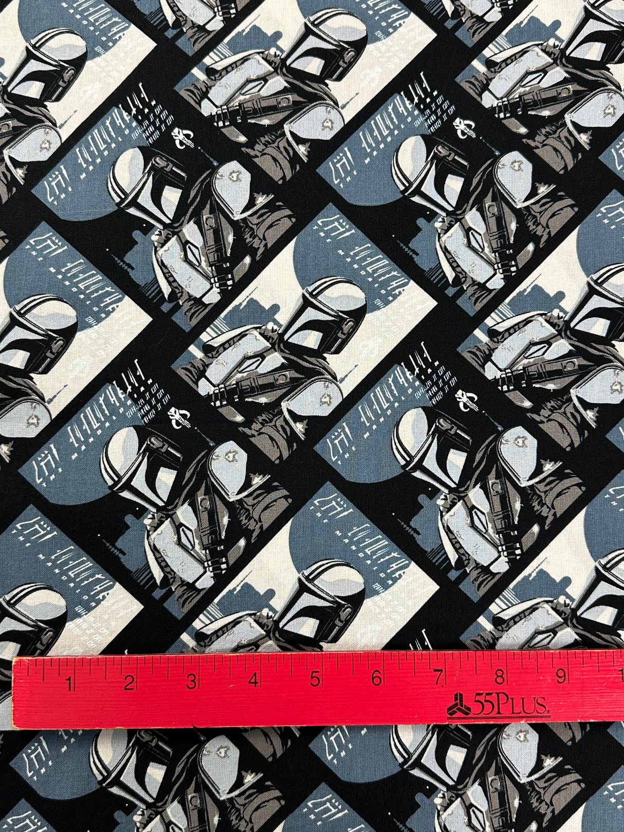 Modern Mandalorian Novelty Print Quilting Cotton Fabric - (P225)