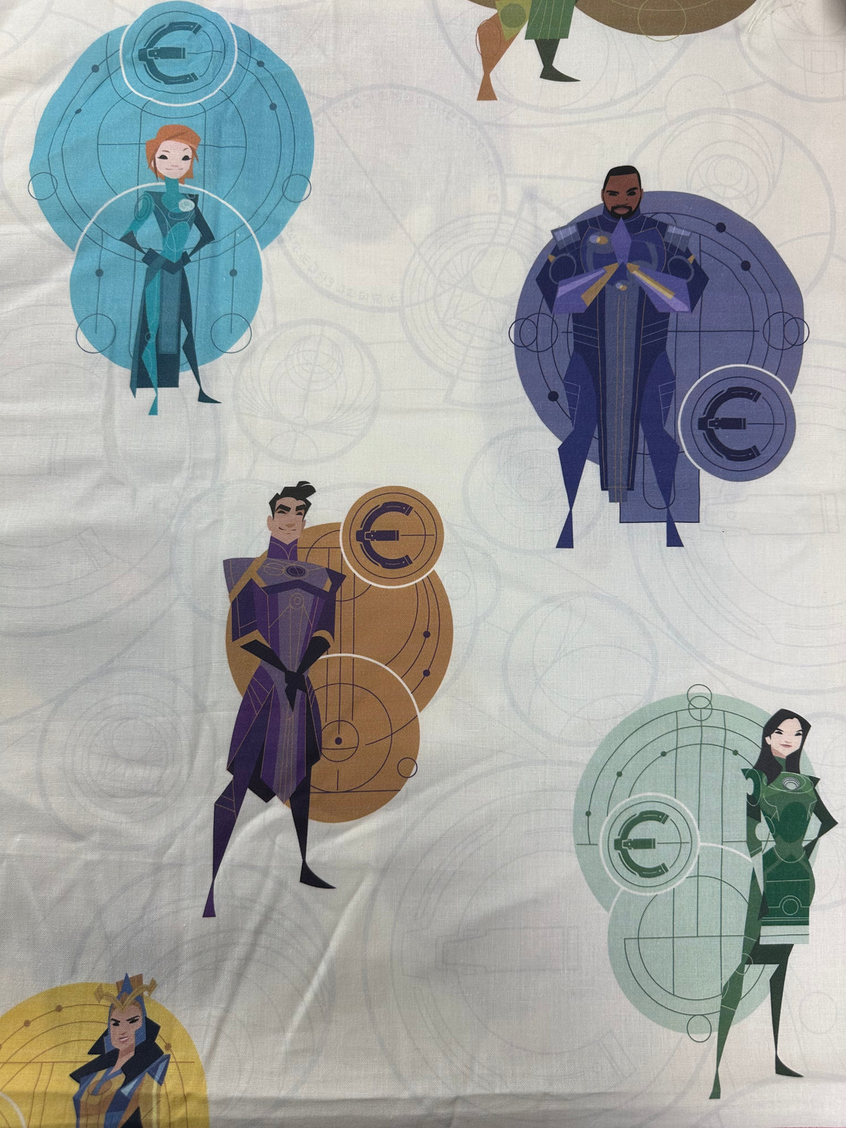 Modern Eternals Novelty Print Cotton Blend Fabric - (P228)