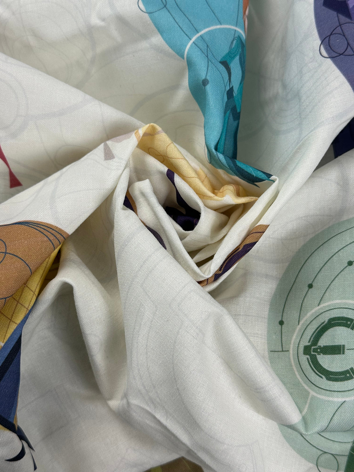 Modern Eternals Novelty Print Cotton Blend Fabric - (P228)