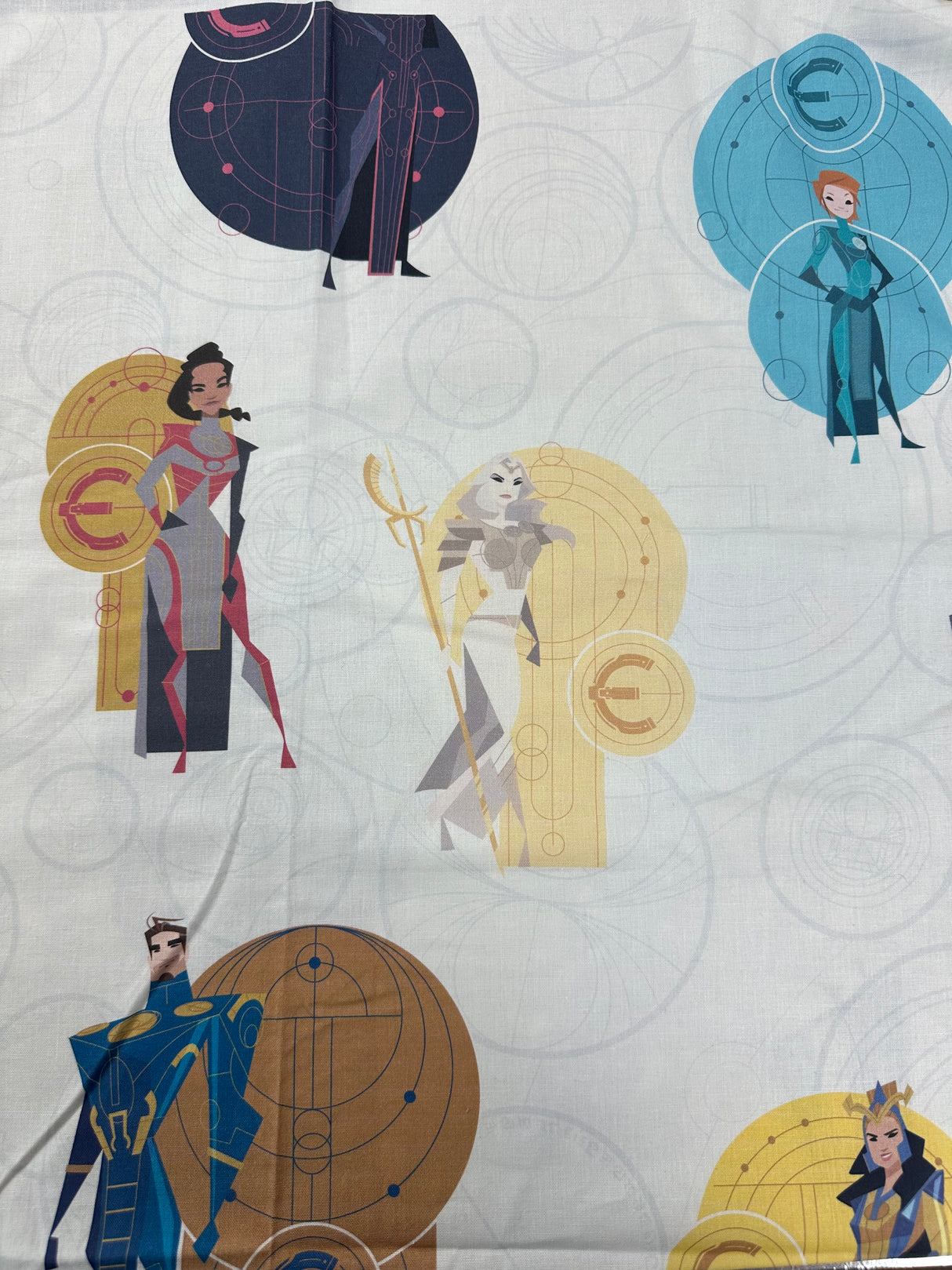 Modern Eternals Novelty Print Cotton Blend Fabric - (P228)