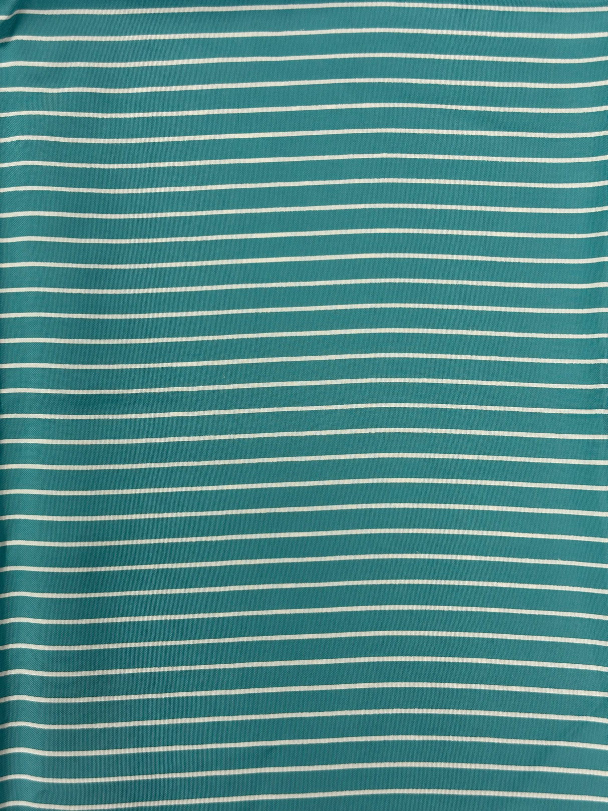 1950's Robin Egg Blue with Thin White Stripes Rayon Fabric - (P237)