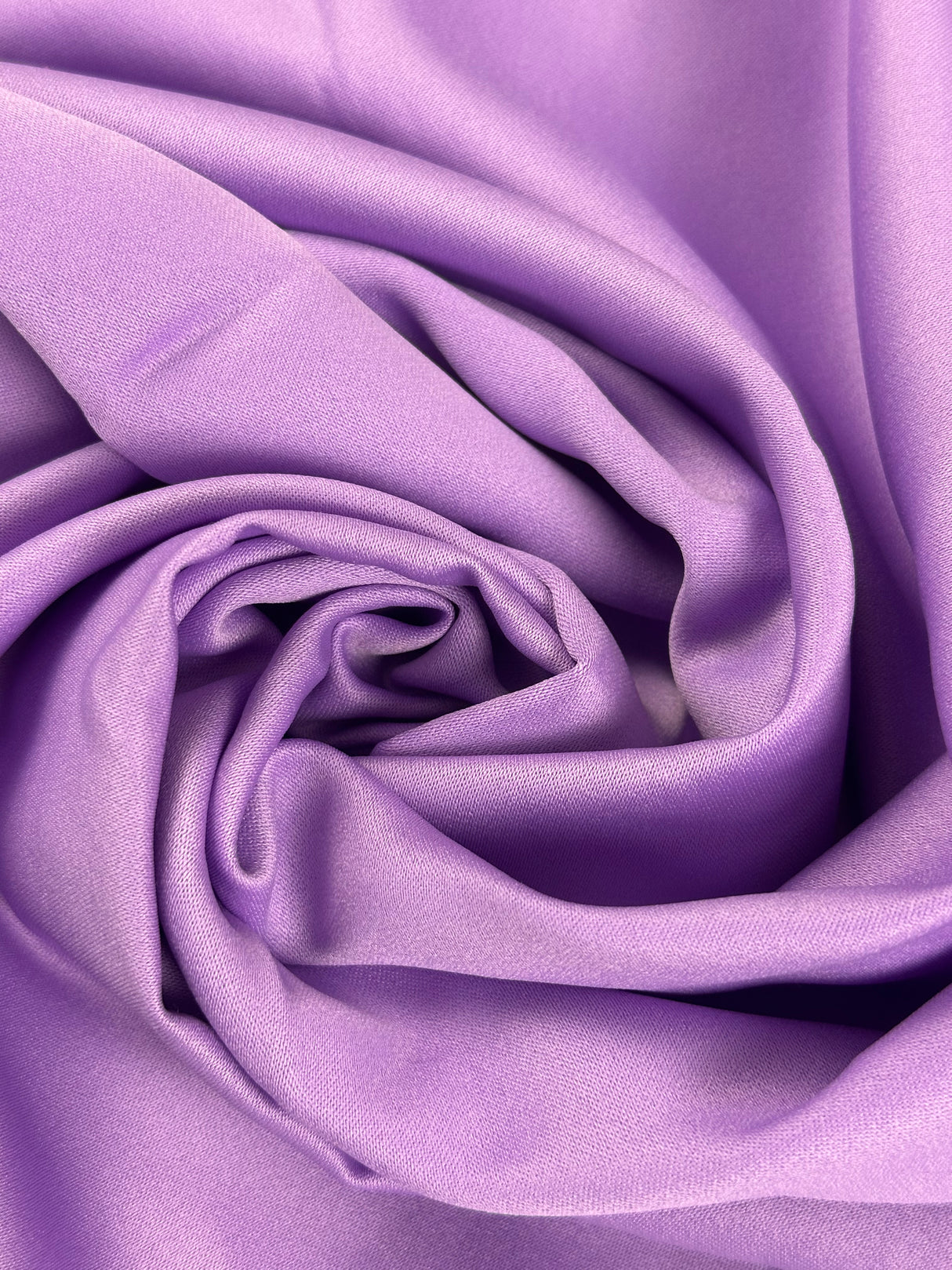 1970's Light Purple Rayon blend Fabric - (P244)