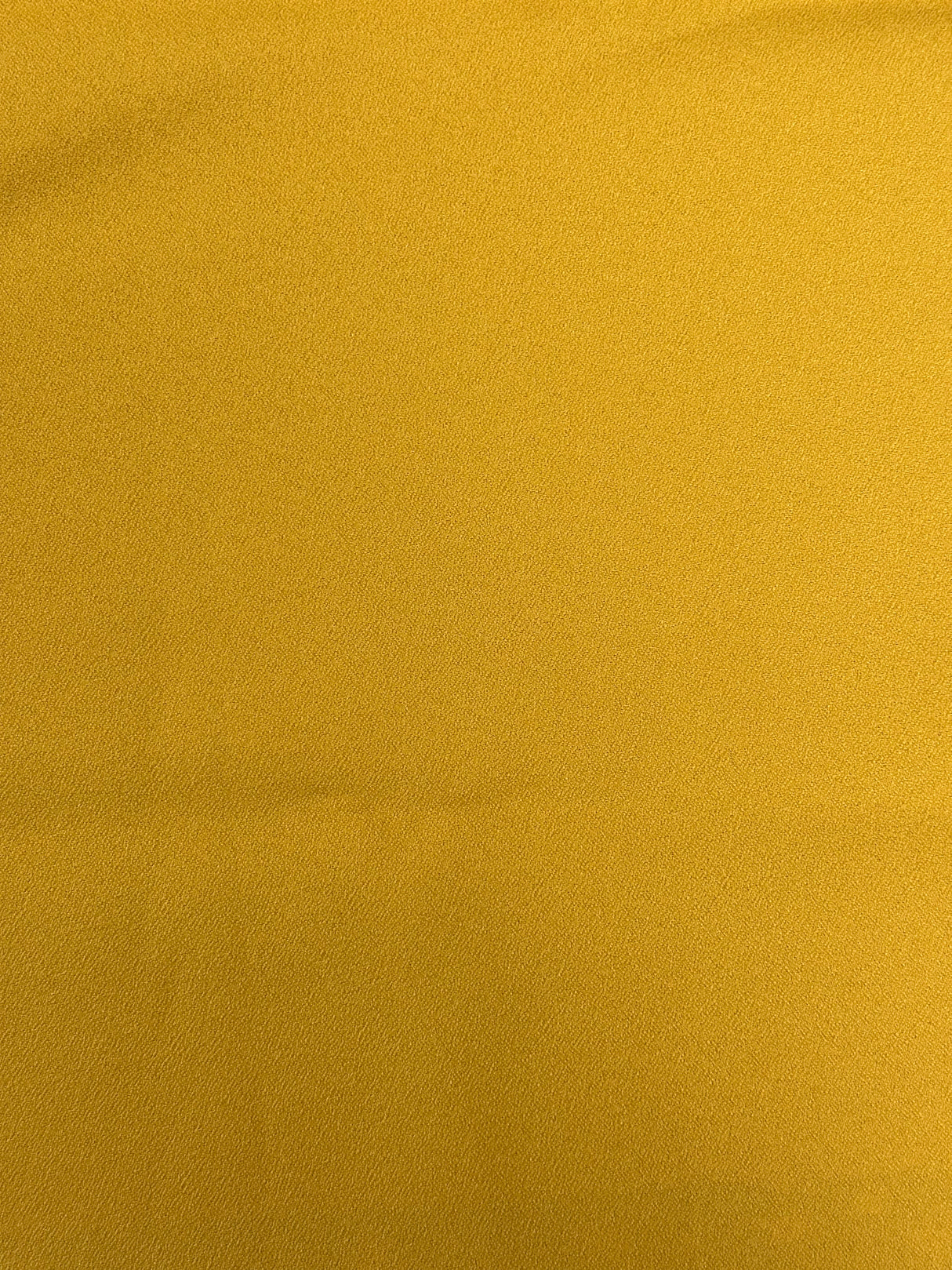 1970's Harvest Gold Rayon Crepe Blend Fabric - (P245)