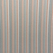 1970's Peach and Grey Seersucker Double Knit Fabric - BTY
