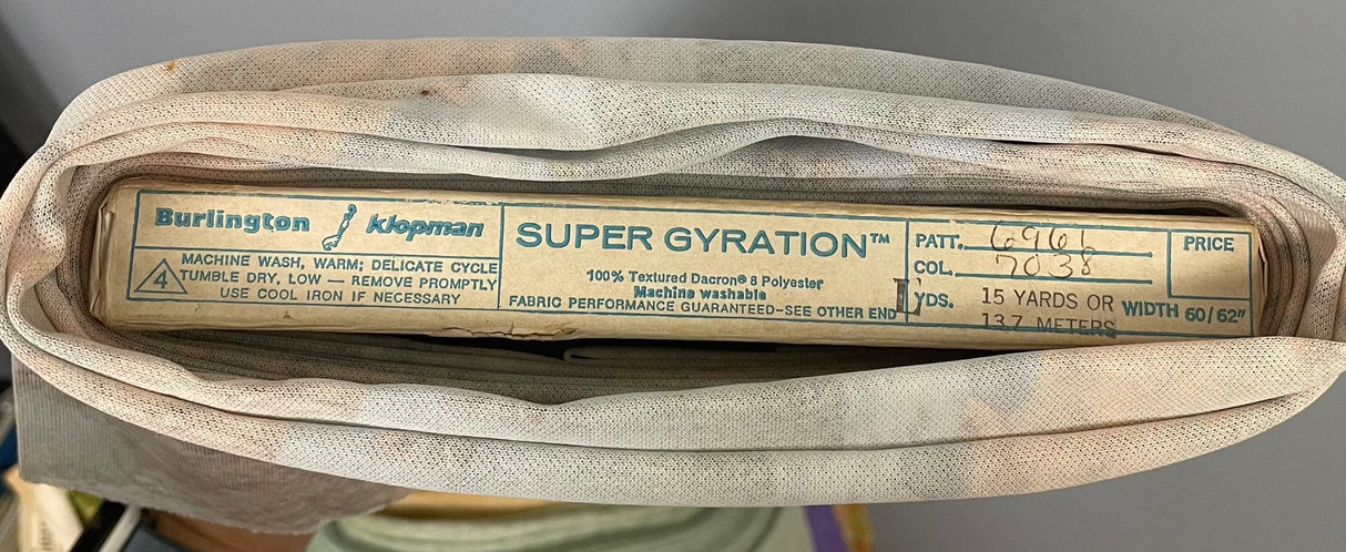 1970’s Collage Artwork with Rainbow Novelty Print Polyester Fabric - BTY (H2)